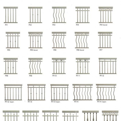 TorontoProRailings-AluminumRailings-Styles1